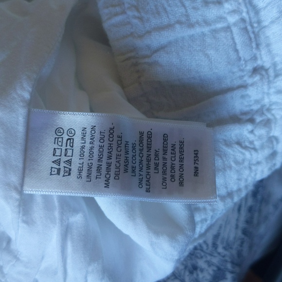 Tahari White Linen Pants - Picture 7 of 13